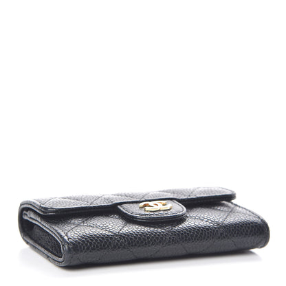 Chanel Caviar Quilted Flap Card Holder Black 4 of 9