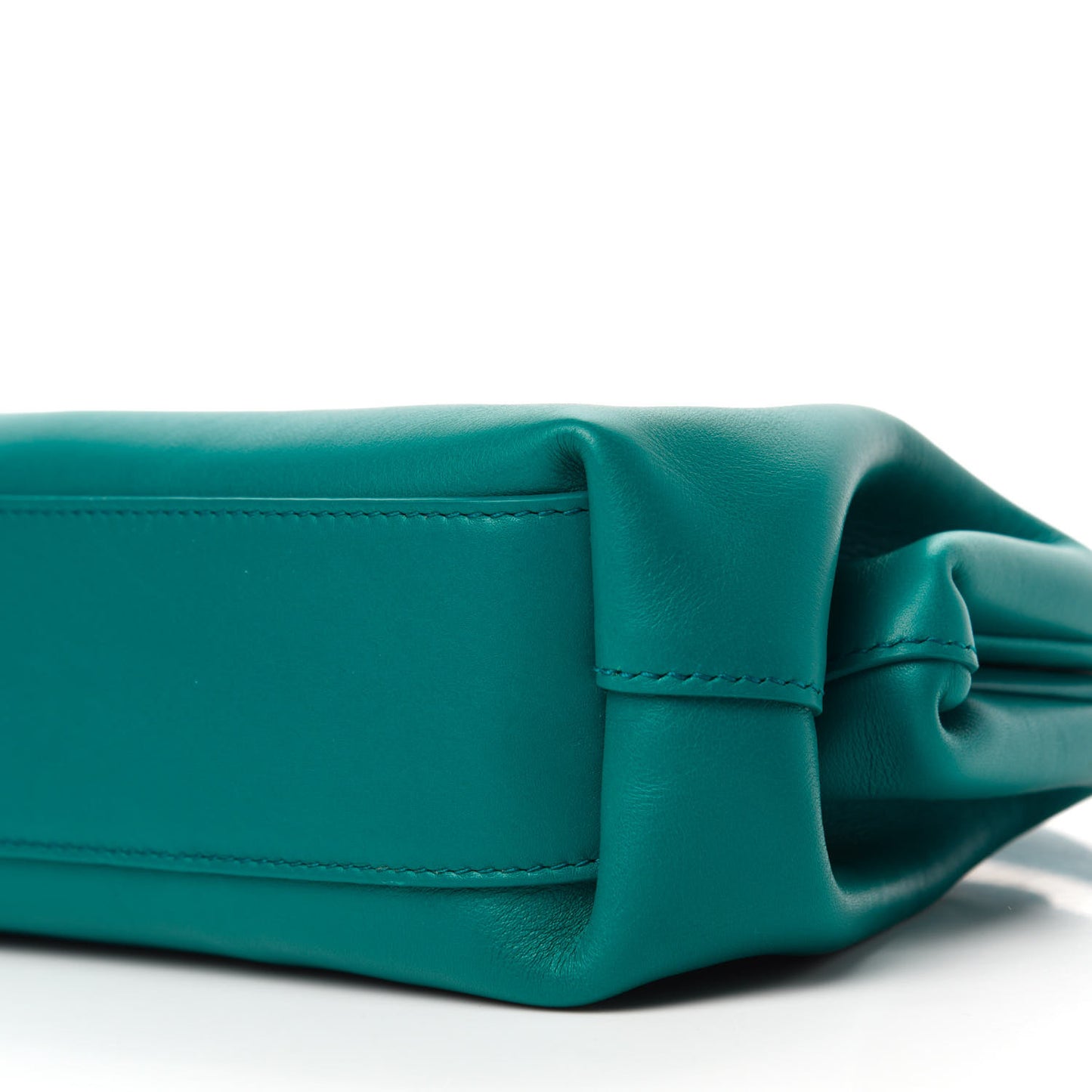 Calfskin Small The Point Triangle Bag Mallard