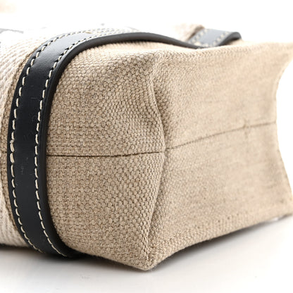 Chloe Cotton Calfskin Mini Woody Ribbon Tote White Blue 10 of 10