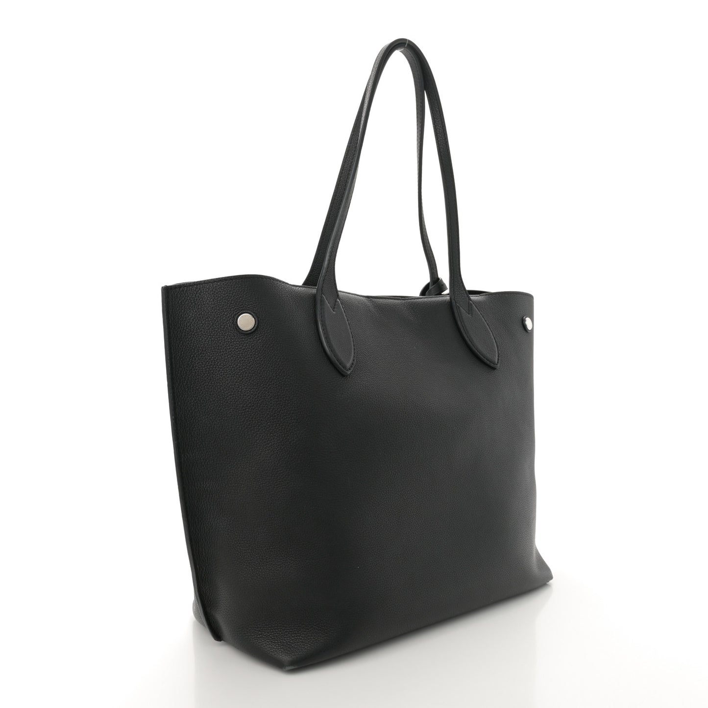 Calfskin Lockme Go Tote Black