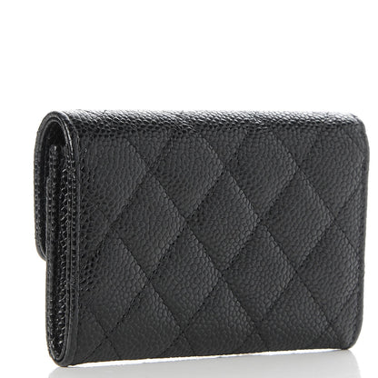 Chanel Caviar Quilted Flap Card Holder Black 3 of 9