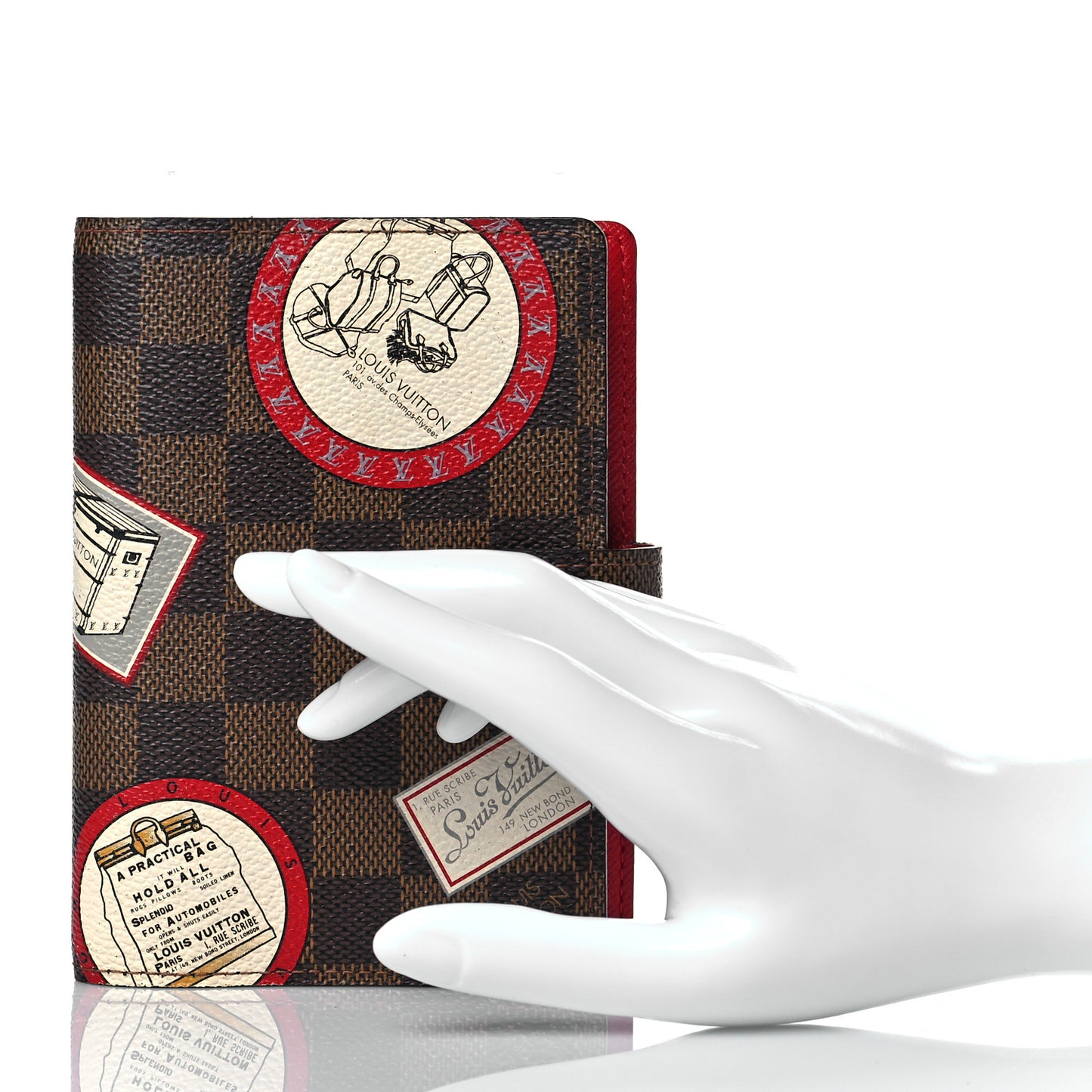 Damier Ebene Patch Small Ring Agenda Cover