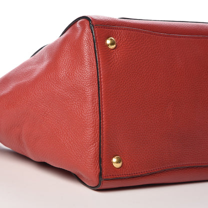 Prada Vitello Daino Shopping Tote Rosso 8 of 12