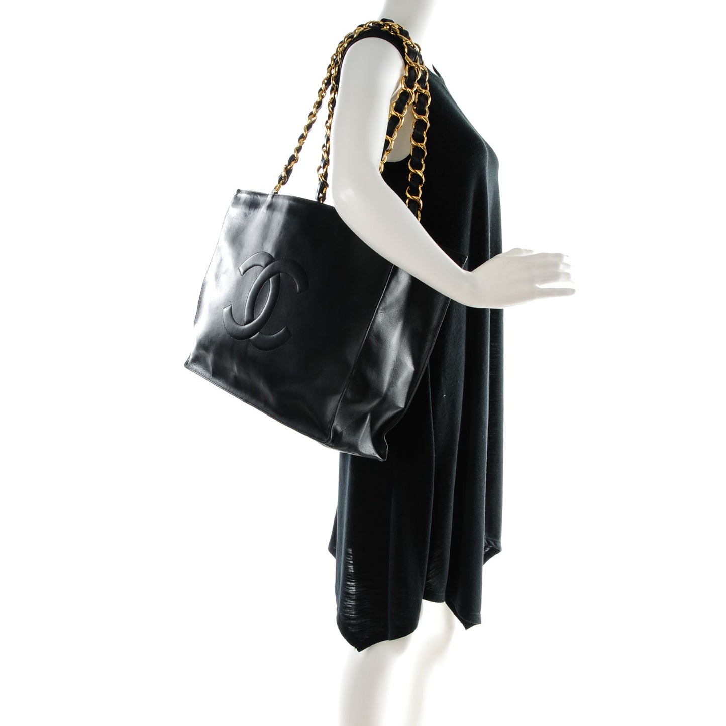 Lambskin CC Tote Black