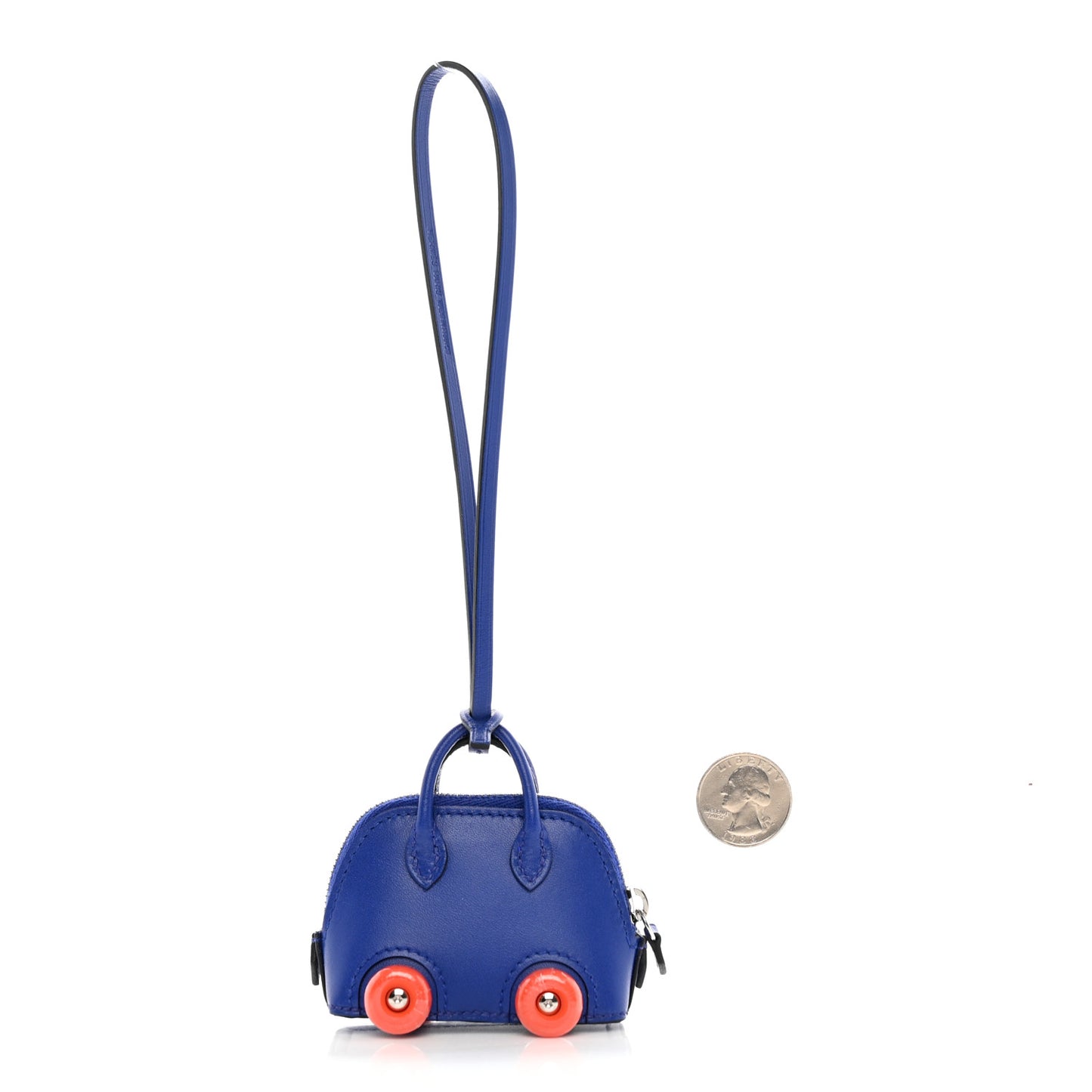 Chevre Mysore Bolide On Wheels Bag Charm Bleu Electrique