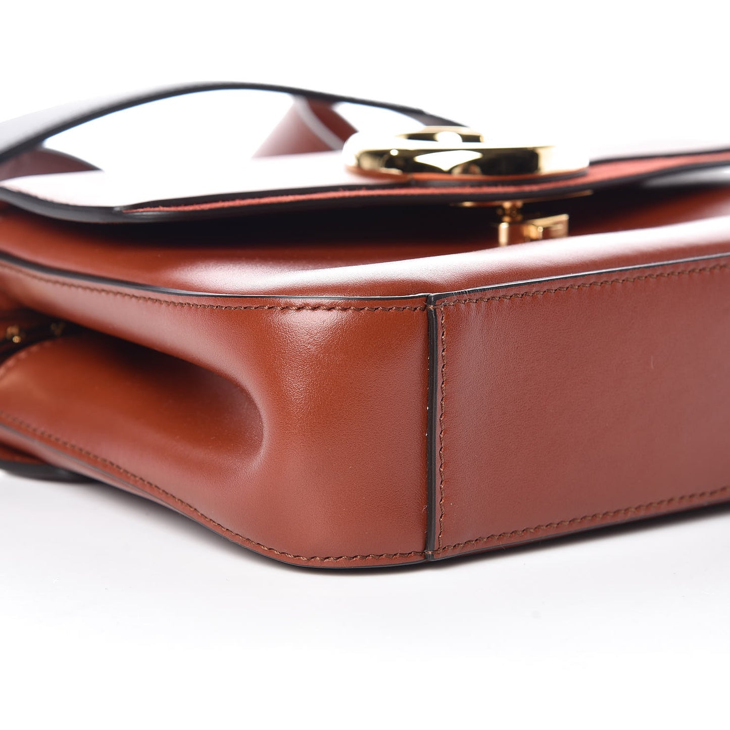 Calfskin Small C Double Carry Sepia Brown