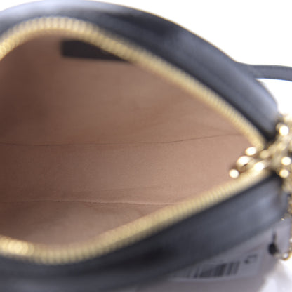 Gucci Suede Patent Web Mini Ophidia Round Shoulder Bag Black 5 of 11