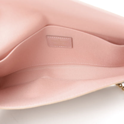 Louis Vuitton Damier Azur Pochette Felicie Chain Wallet Rose Ballerine 5 of 10
