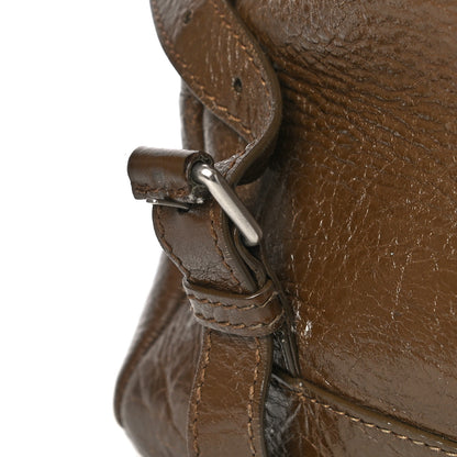 Balenciaga Agneau Classic Silver Hardware Backpack Brown 15 of 20