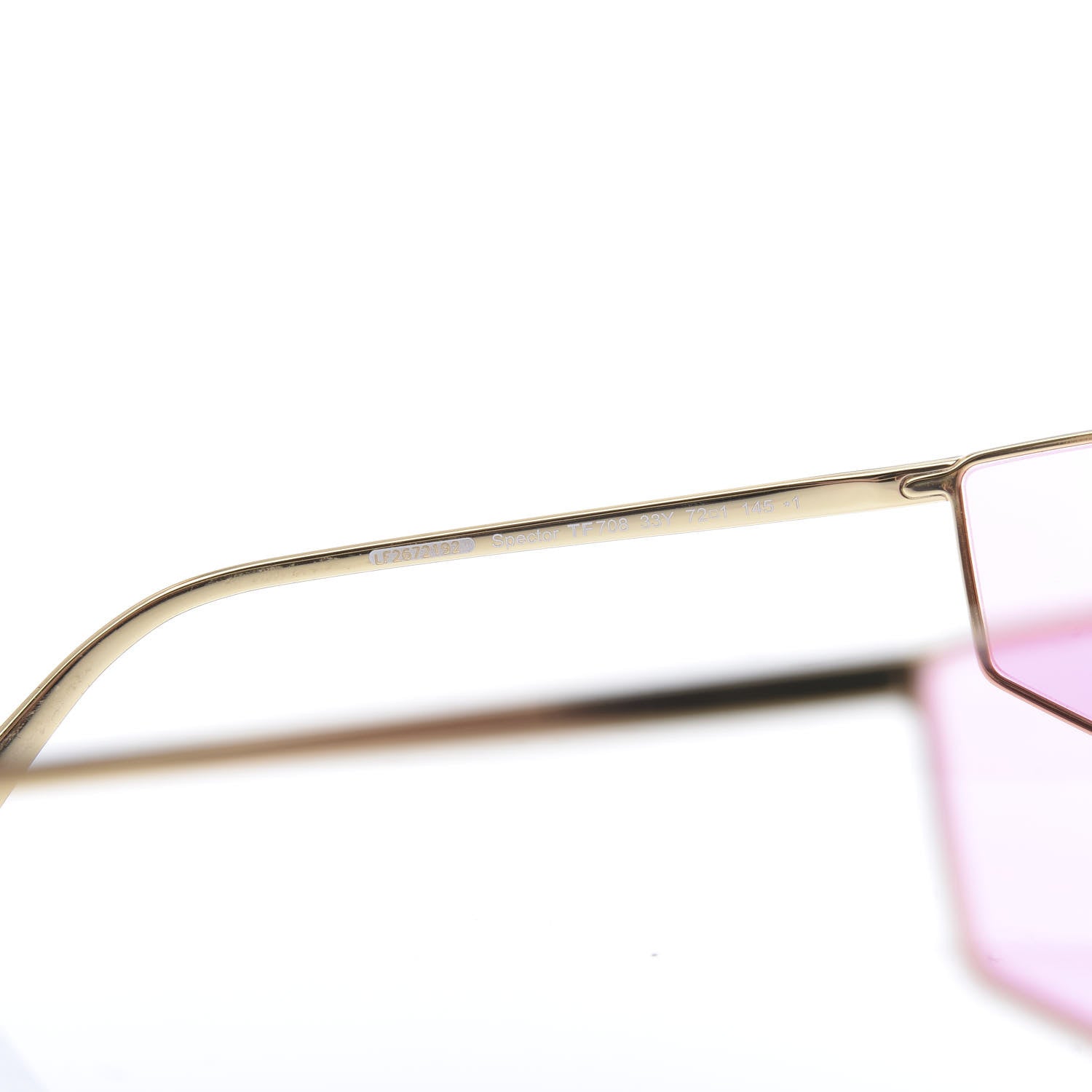 Tom Ford Square Spector Sunglasses TF 708 Rose 5 of 6