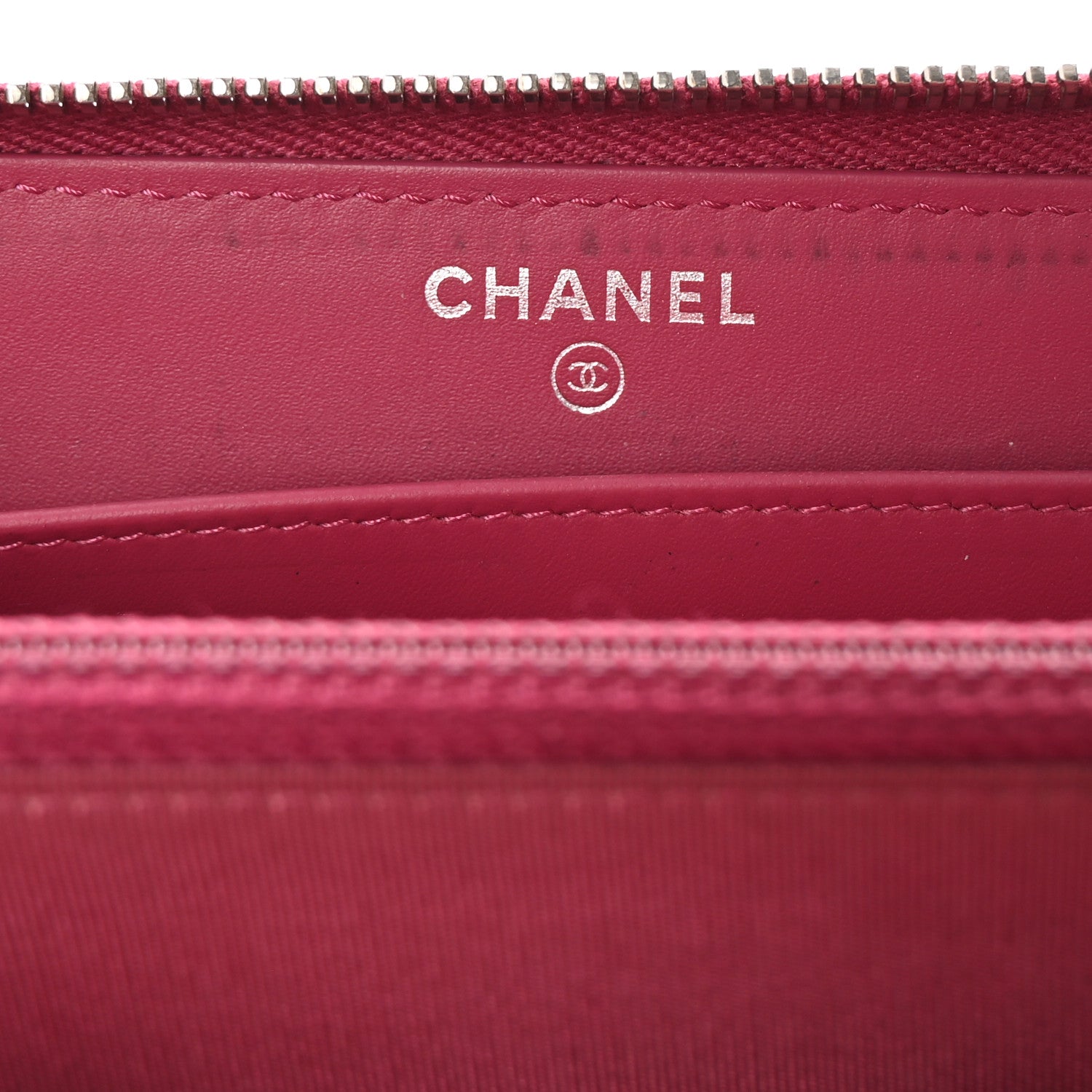 Chanel Patent Quilted Brilliant Zip Around Wallet Pink 6 of 8