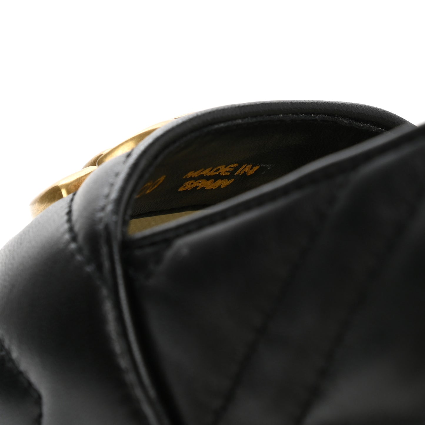 Nappa Matelasse GG Marmont Platform Espadrilles 35.5 Black