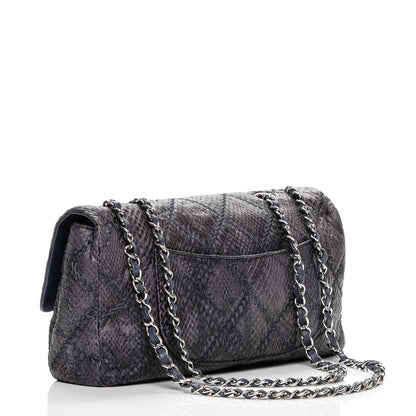 Chanel Snakeskin Ultimate Stitch Flap Blue 3 of 8