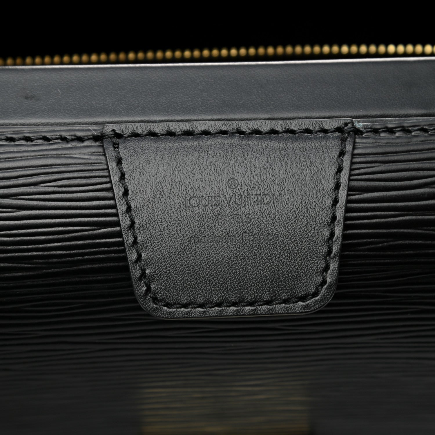 Louis Vuitton Epi Serviette Fermoir Briefcase Black 5 of 8