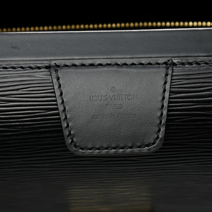 Louis Vuitton Epi Serviette Fermoir Briefcase Black 5 of 8