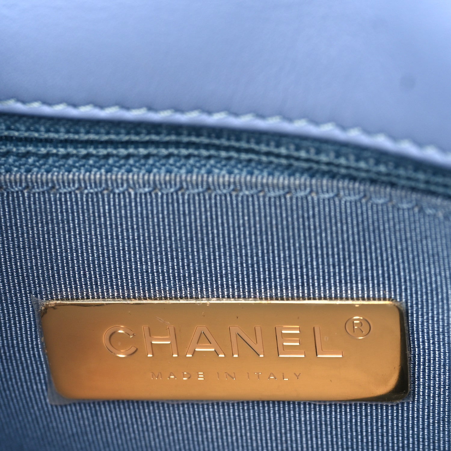 Chanel Sequin Quilted Medium Chanel 19 Flap Light Blue 6 of 9