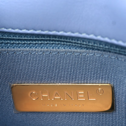 Chanel Sequin Quilted Medium Chanel 19 Flap Light Blue 6 of 9