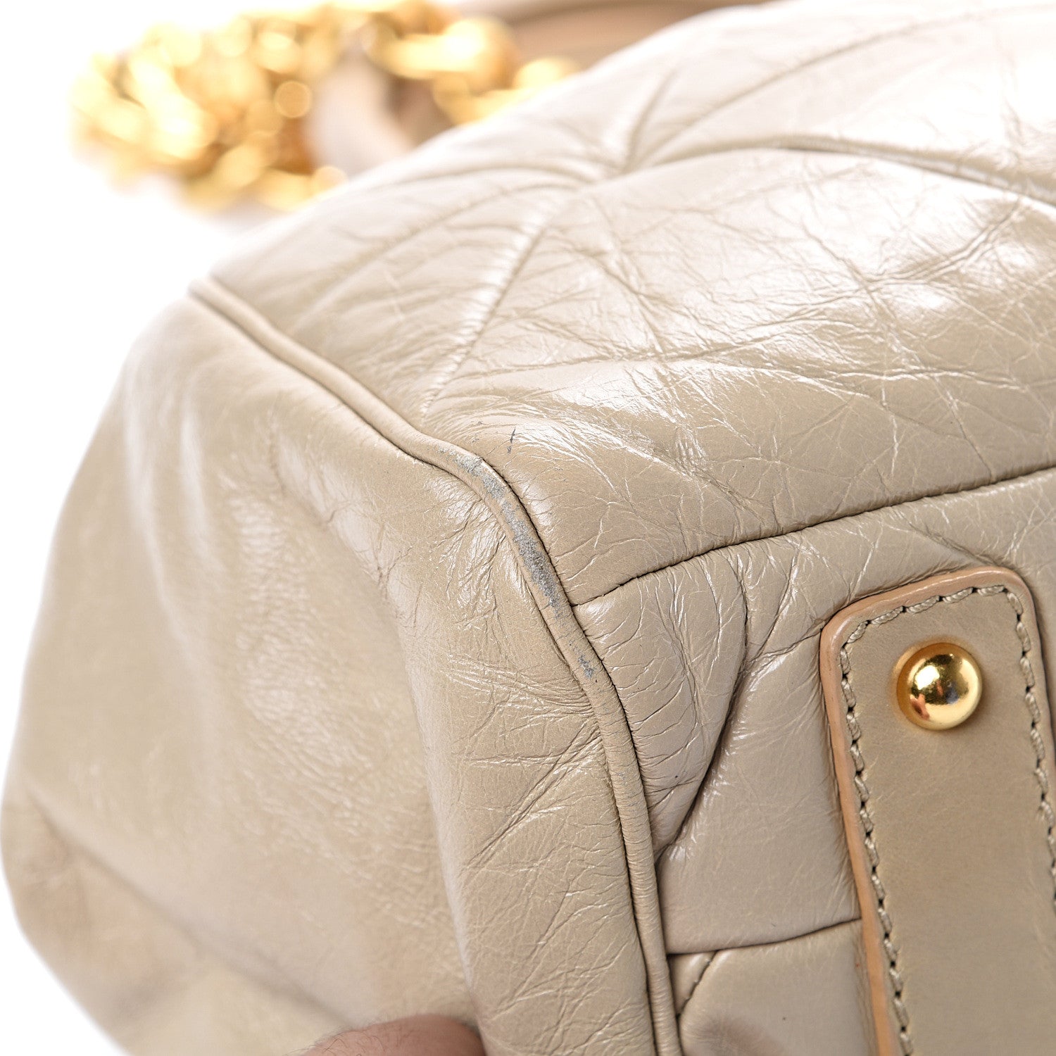 Marc Jacobs Calfskin Quilted Stam Light Grey 12 of 17