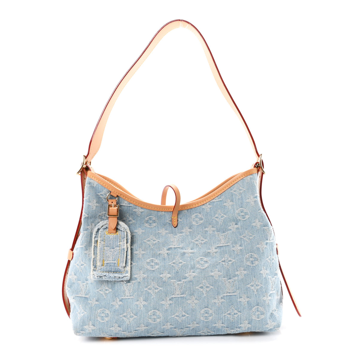 Monogram Denim CarryAll PM Sky Blue