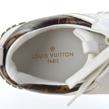 Louis Vuitton Suede Monogram Run Away Sneakers 37 White 17 of 18