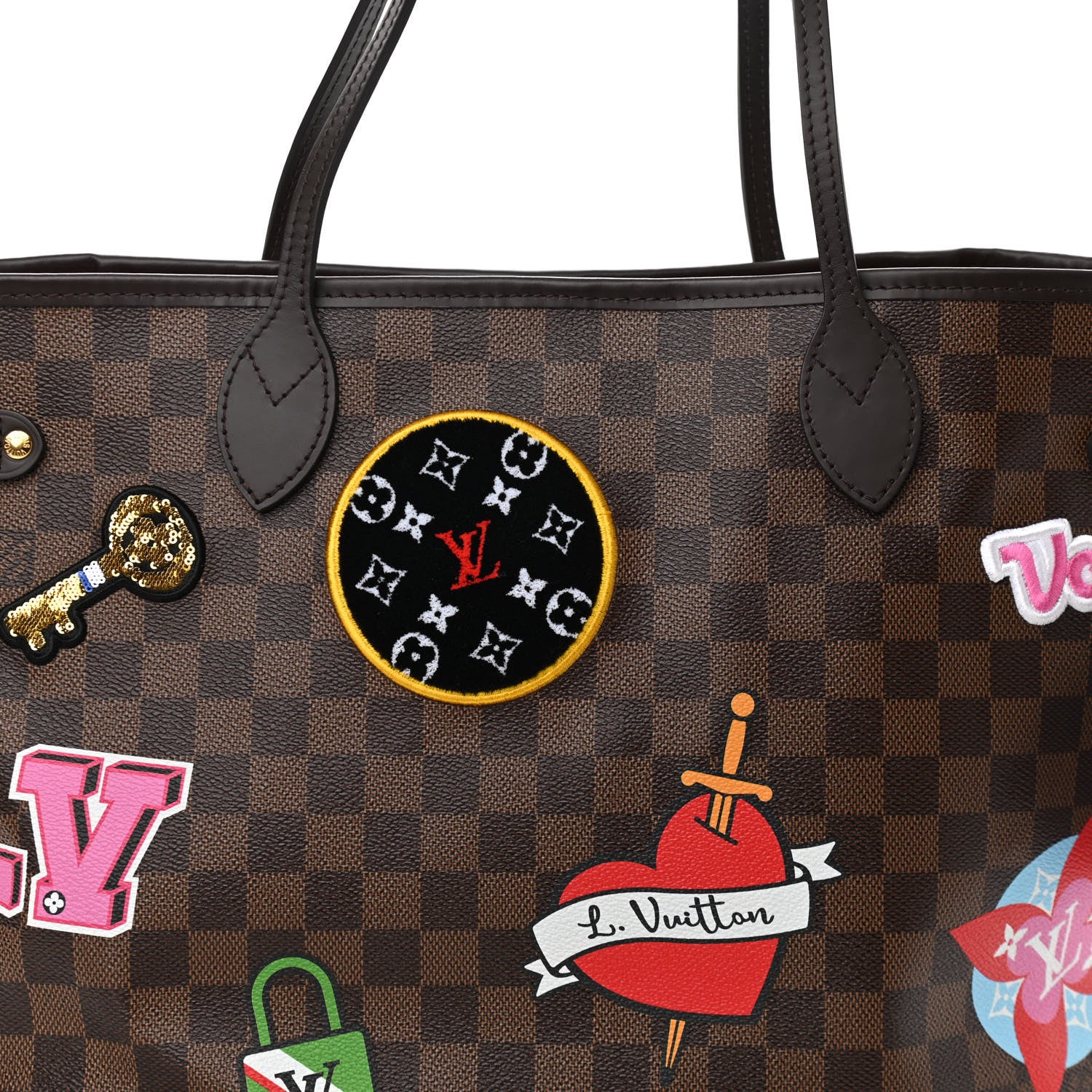 Louis Vuitton Damier Ebene Travel Stickers Neo Neverfull MM 9 of 11