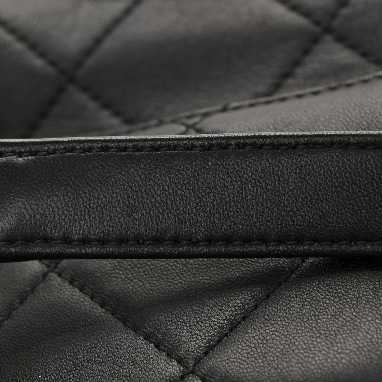 Chanel Lambskin Enamel Quilted Waist Bag Black 12 of 14