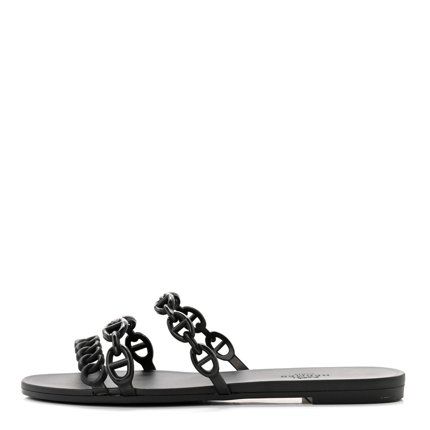 Rubber Chaine d'Ancre Rivage Sandals 36 Black
