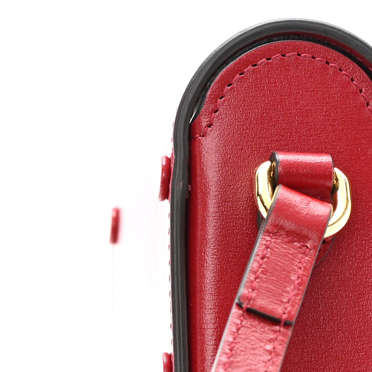 Boarded Plutone Calfskin Mini Horsebit 1955 Crossbody Bag New Cherry Red