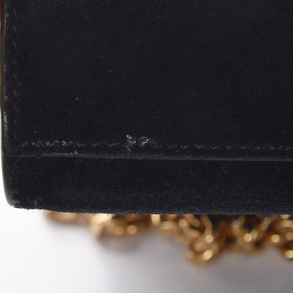 Saint Laurent Suede Medium Classic Monogram Kate Tassel Satchel Black 7 of 9