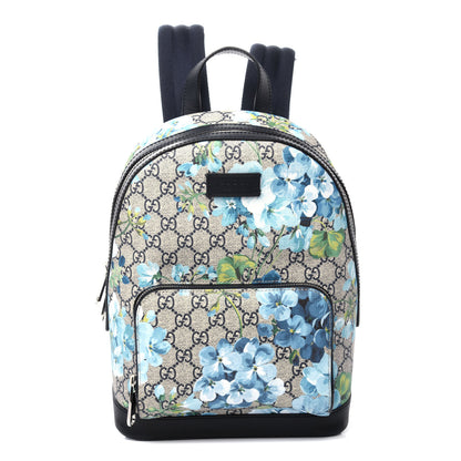 Gucci GG Supreme Monogram Blooms Small Day Backpack Blue 1 of 10