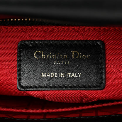 Christian Dior Lambskin Cannage Small Lucky Badges My Lady Dior Black 6 of 10