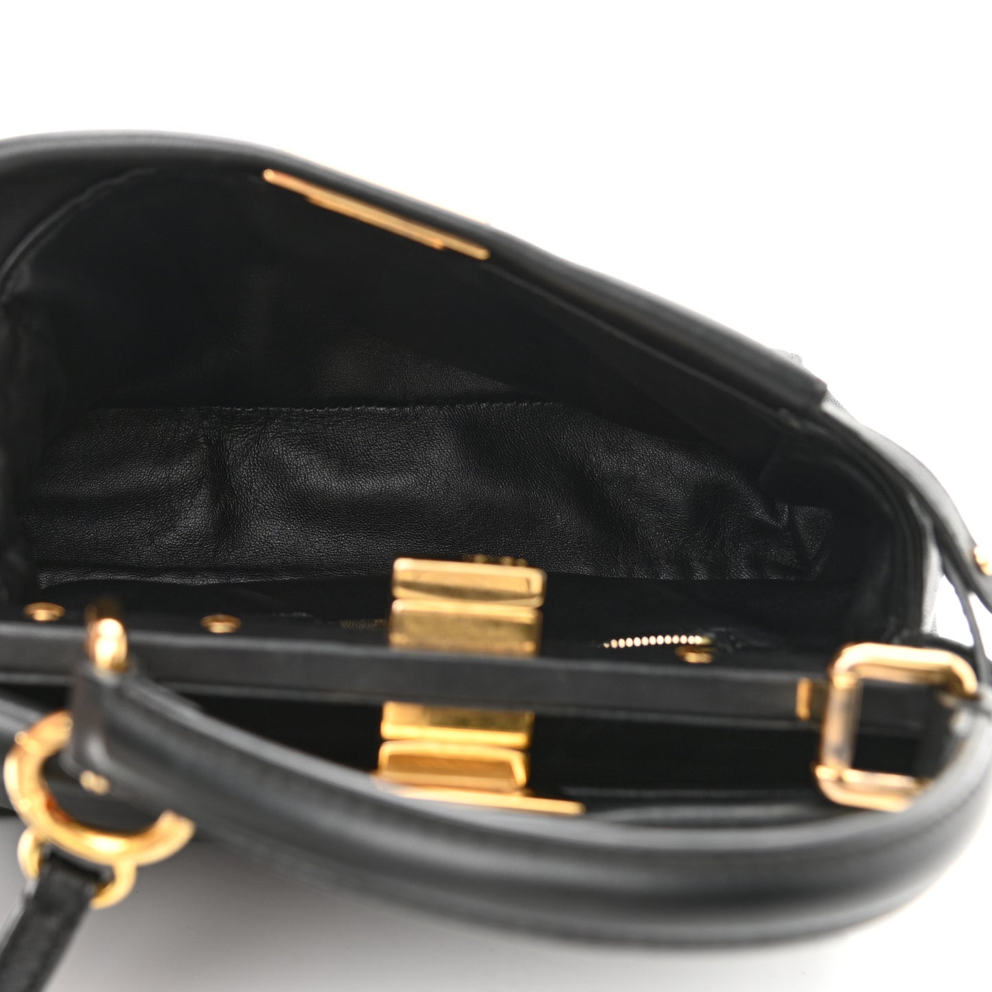Nappa Mini Peekaboo Iconic Satchel Black