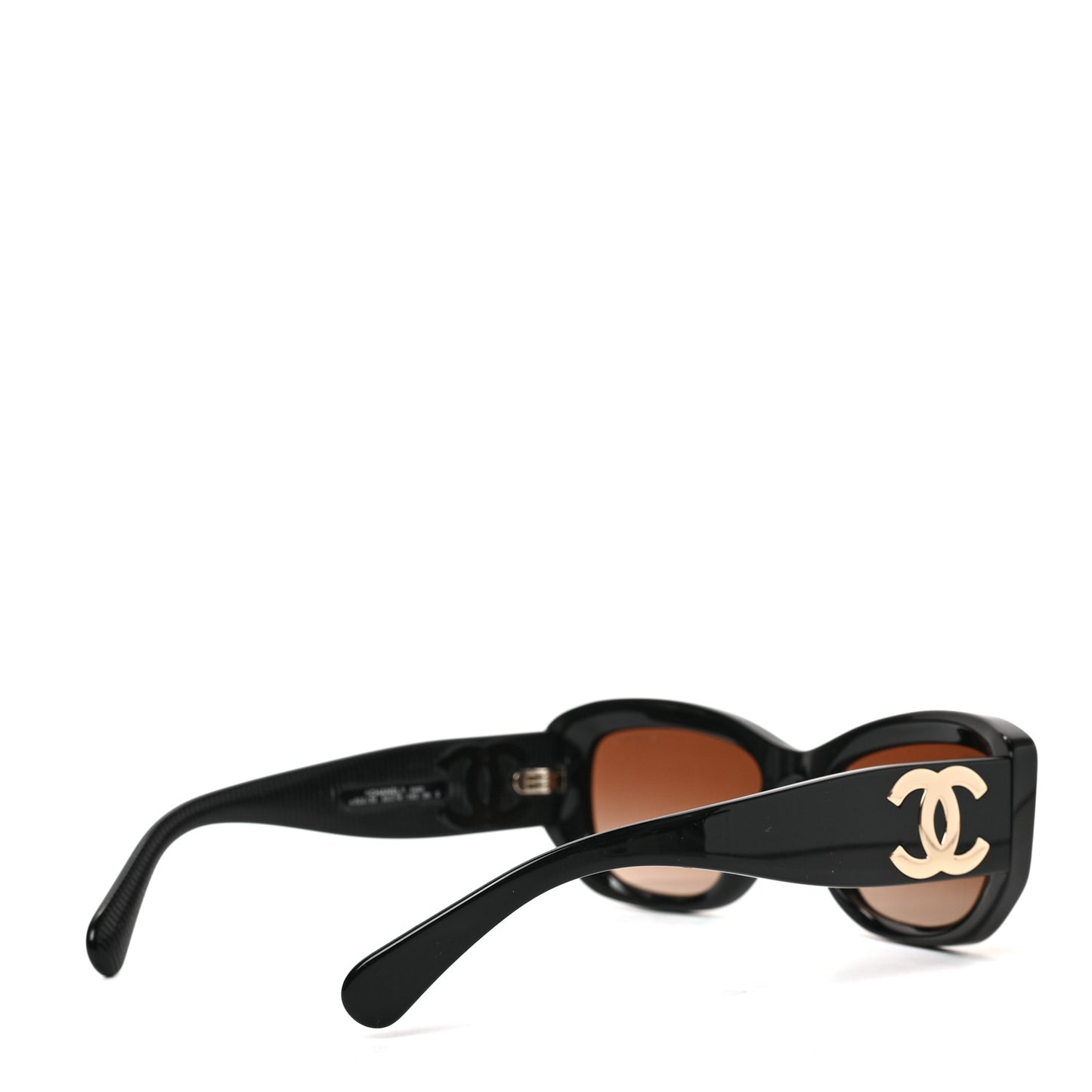Acetate Rectangle Sunglasses 5493 Black Brown