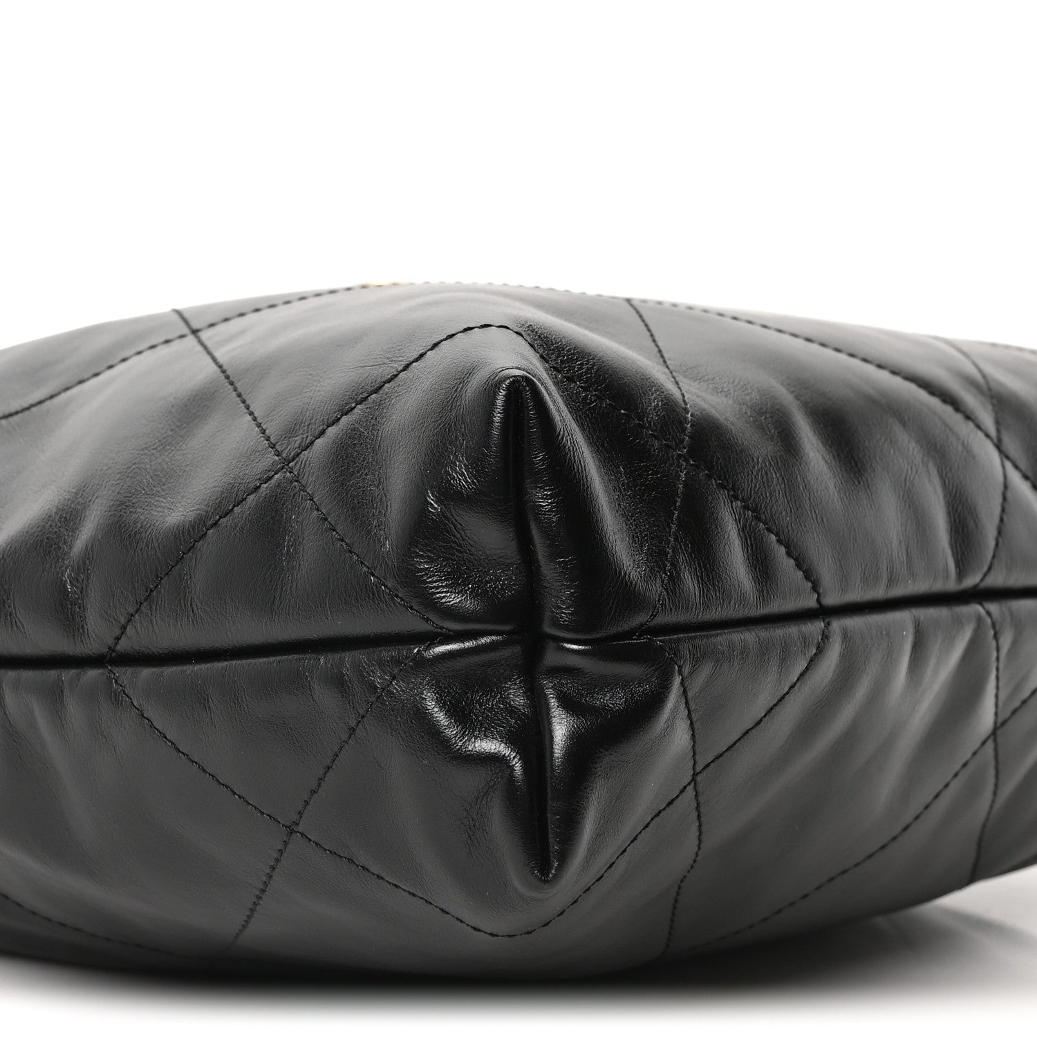 Chanel Shiny Calfskin Quilted Small Chanel 22 Black 10 of 11