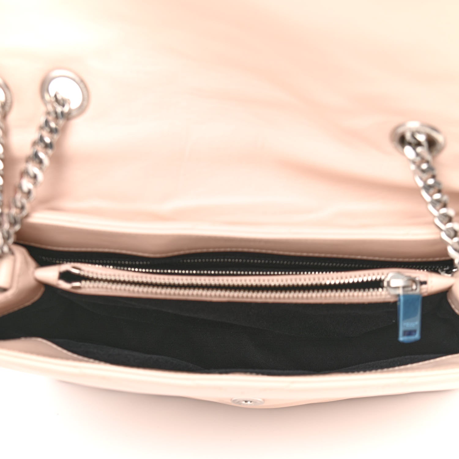 Saint Laurent Calfskin Y Quilted Monogram Medium Loulou Chain Satchel Rose Antic 5 of 16