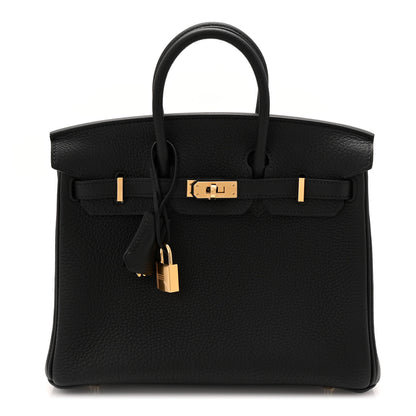 Hermes Togo Birkin 25 Black 6 of 30