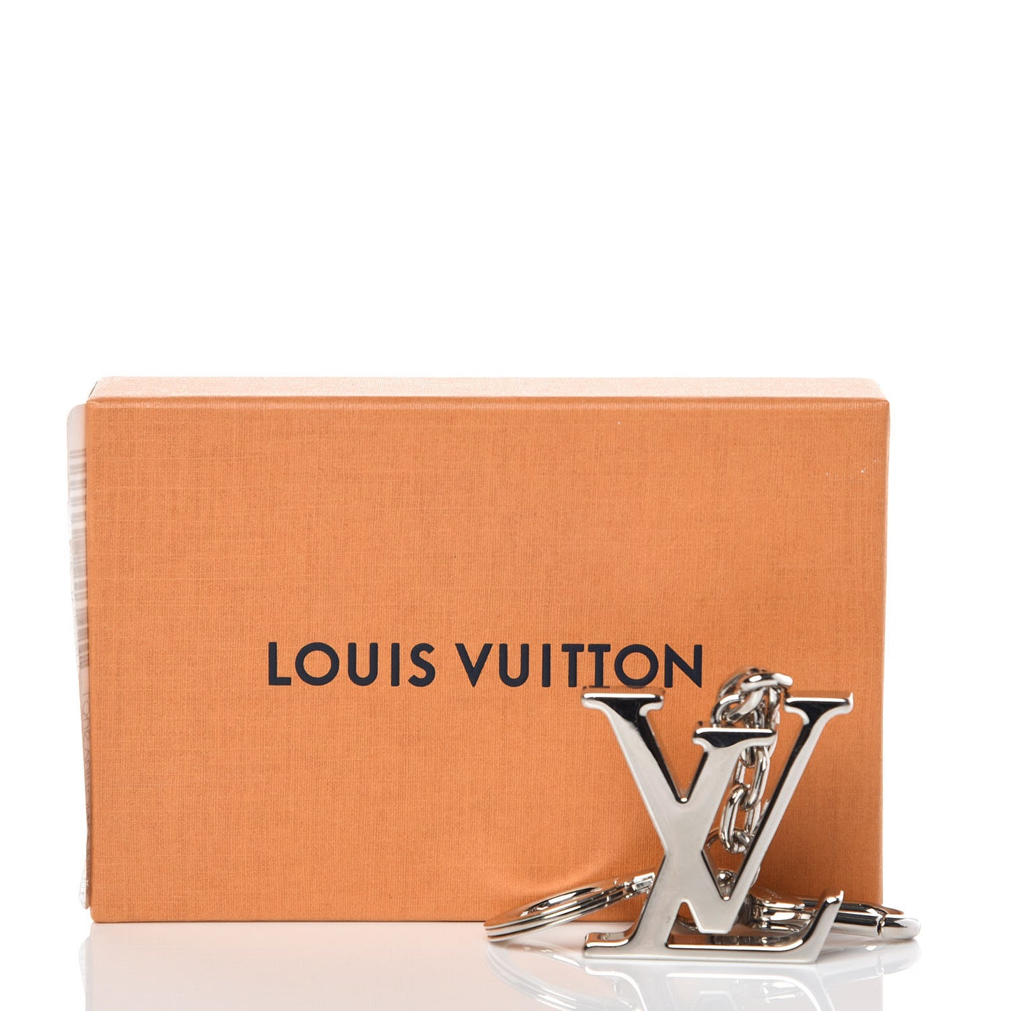 LV Initials Key Holder Silver