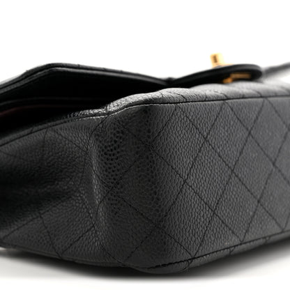Chanel Caviar Quilted Medium Double Flap Black 9 of 11