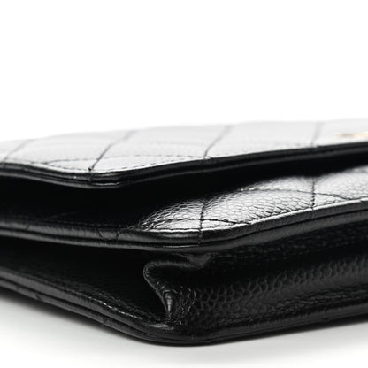 Chanel Caviar Quilted Wallet On Chain WOC Black 12 of 13