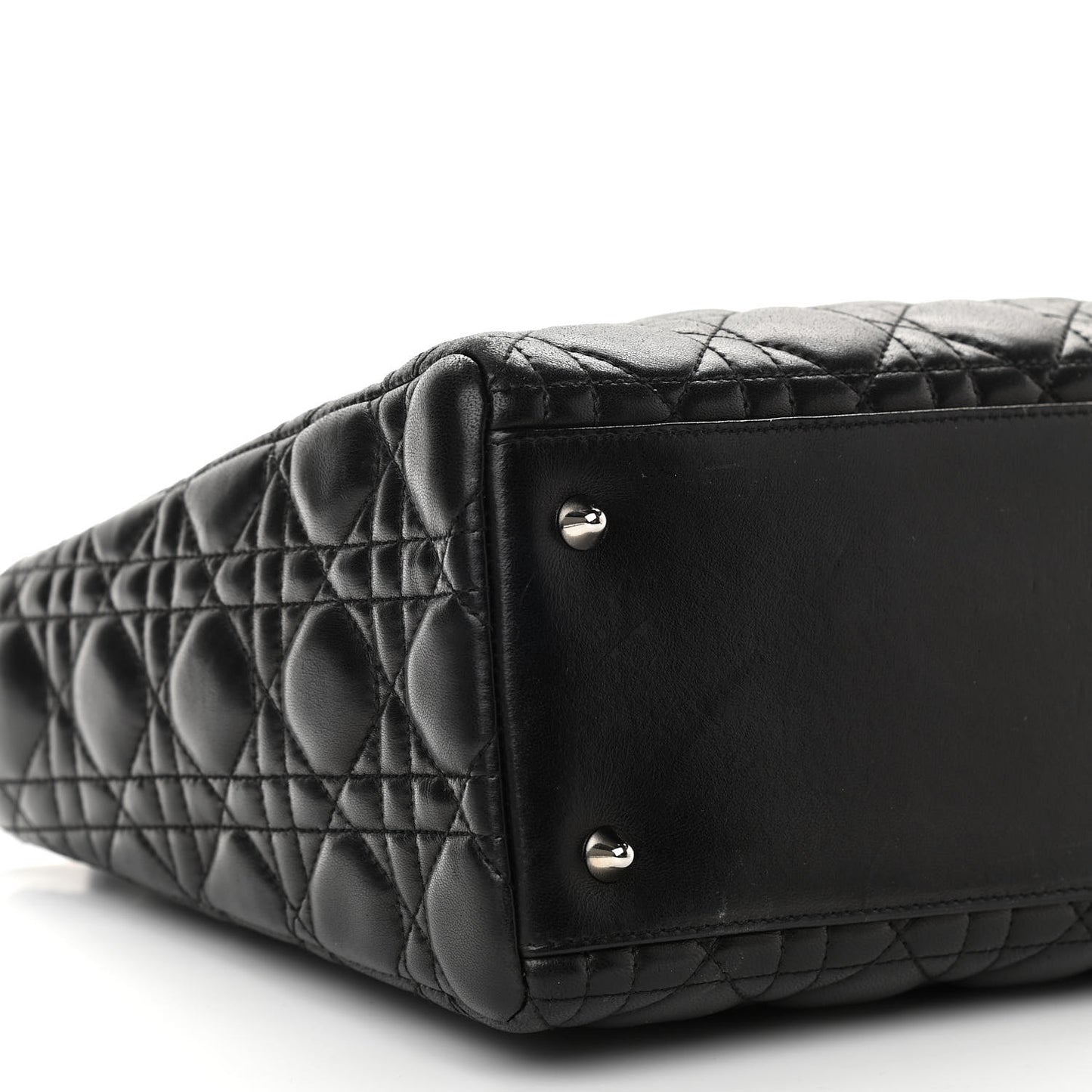 Lambskin Cannage Medium Lady Dior Black