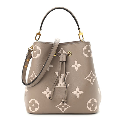 Louis Vuitton Empreinte Monogram Giant Neonoe MM Tourterelle Creme 3 of 10