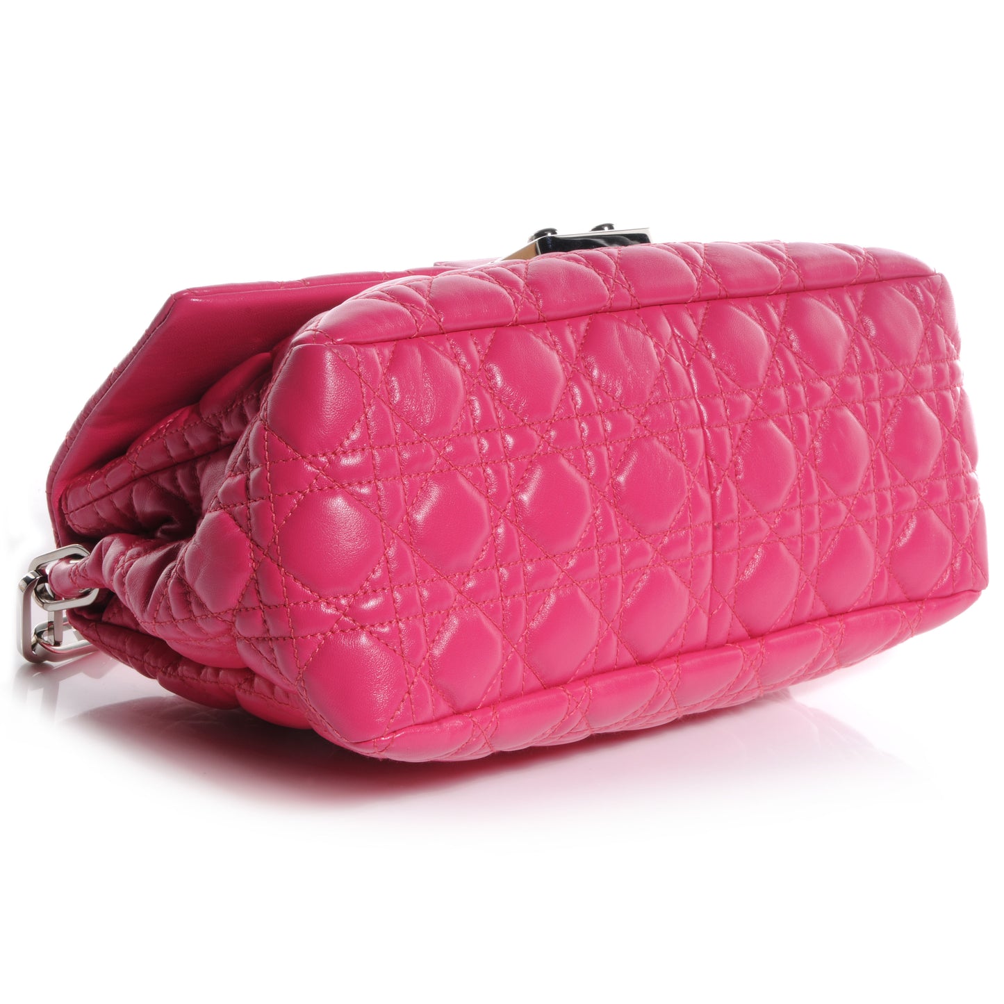 Lambskin Cannage New Lock Flap Pink