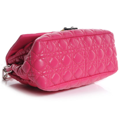 Christian Dior Lambskin Cannage New Lock Flap Pink 4 of 7
