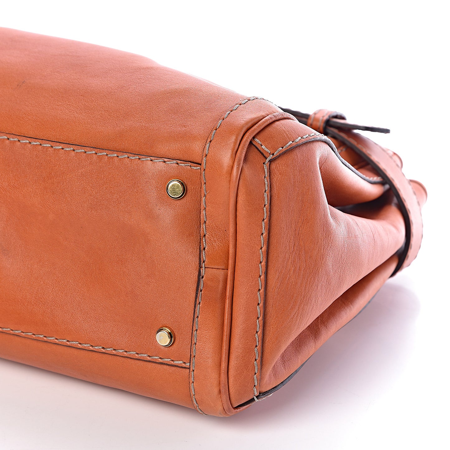 Calfskin Medium GG Running Tote Orange