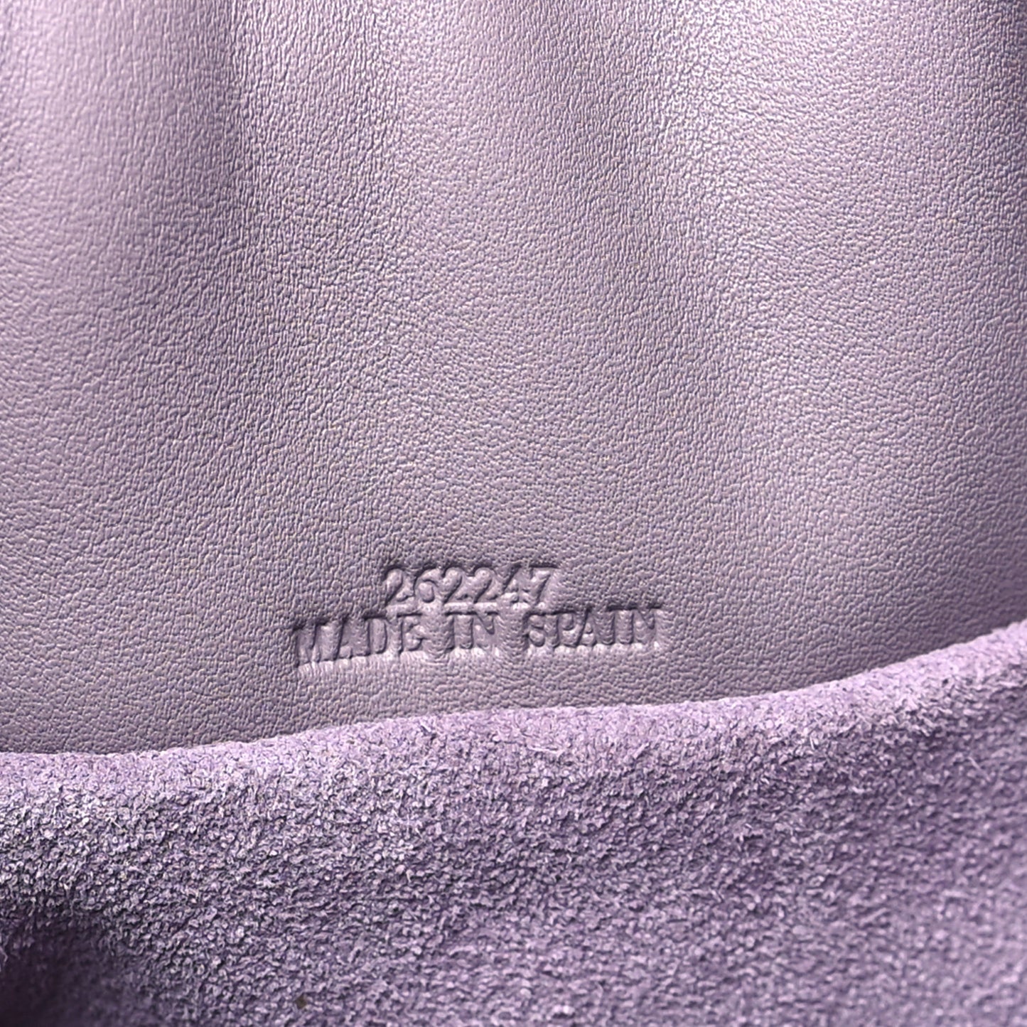 Calfskin Monochrome Flamenco Knot Clutch Pale Aubergine Glaze
