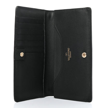 Valentino Garavani Vitello Rockstud Flap Wallet Black 7 of 9