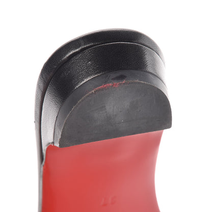 Christian Louboutin Patent Flat Slide Sandals 37 Black 13 of 13