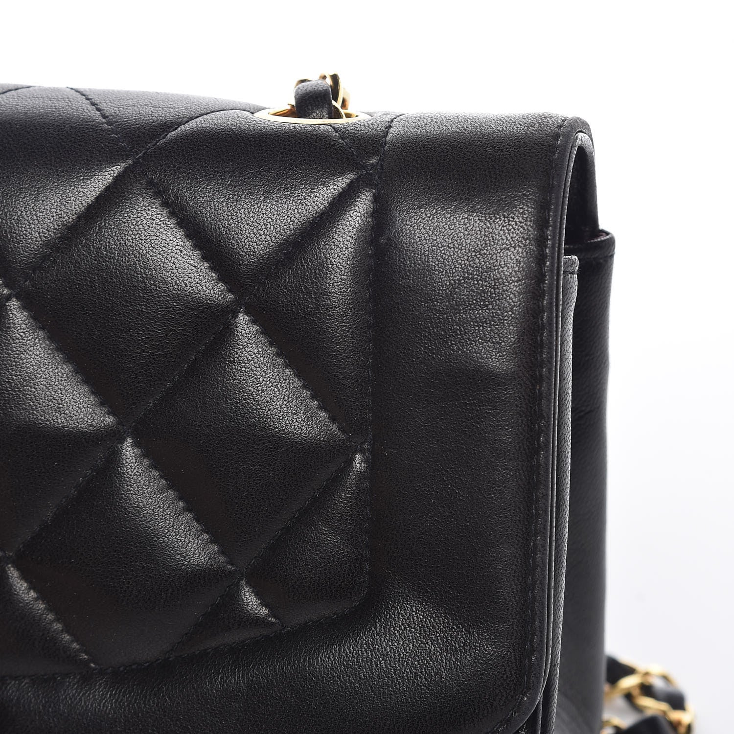 Chanel Lambskin Quilted Small Single Flap Black 8 of 13