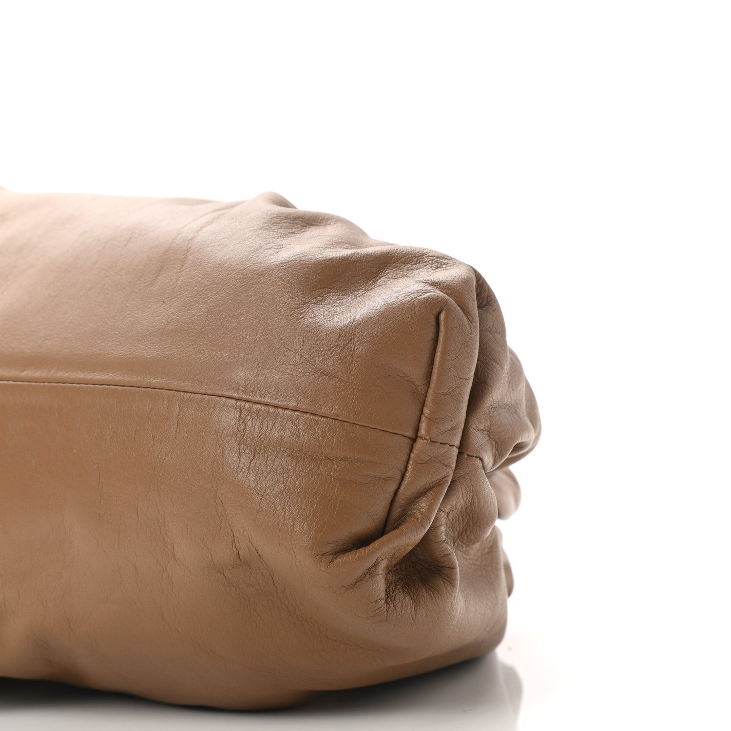 Bottega Veneta Smooth Butter Calf The Pouch Oversized Clutch Cammello 10 of 12
