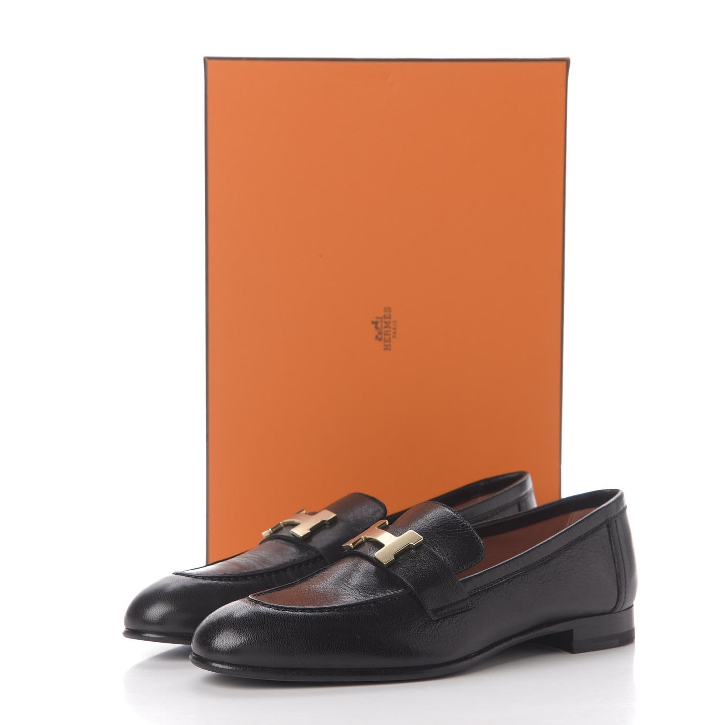 Goatskin Paris Loafers 36.5 Black